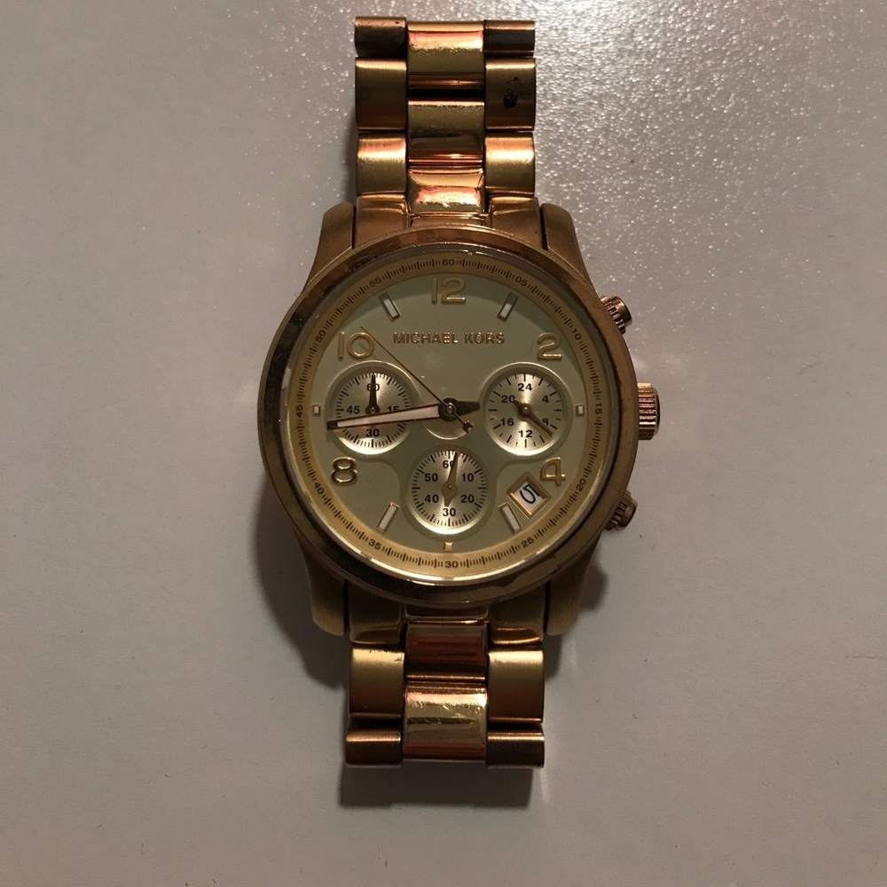 Gold Michael Kors watch